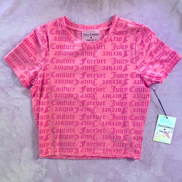 Juicy Couture Tops Juicy Couture X Forever 2 Crop Top Poshmark